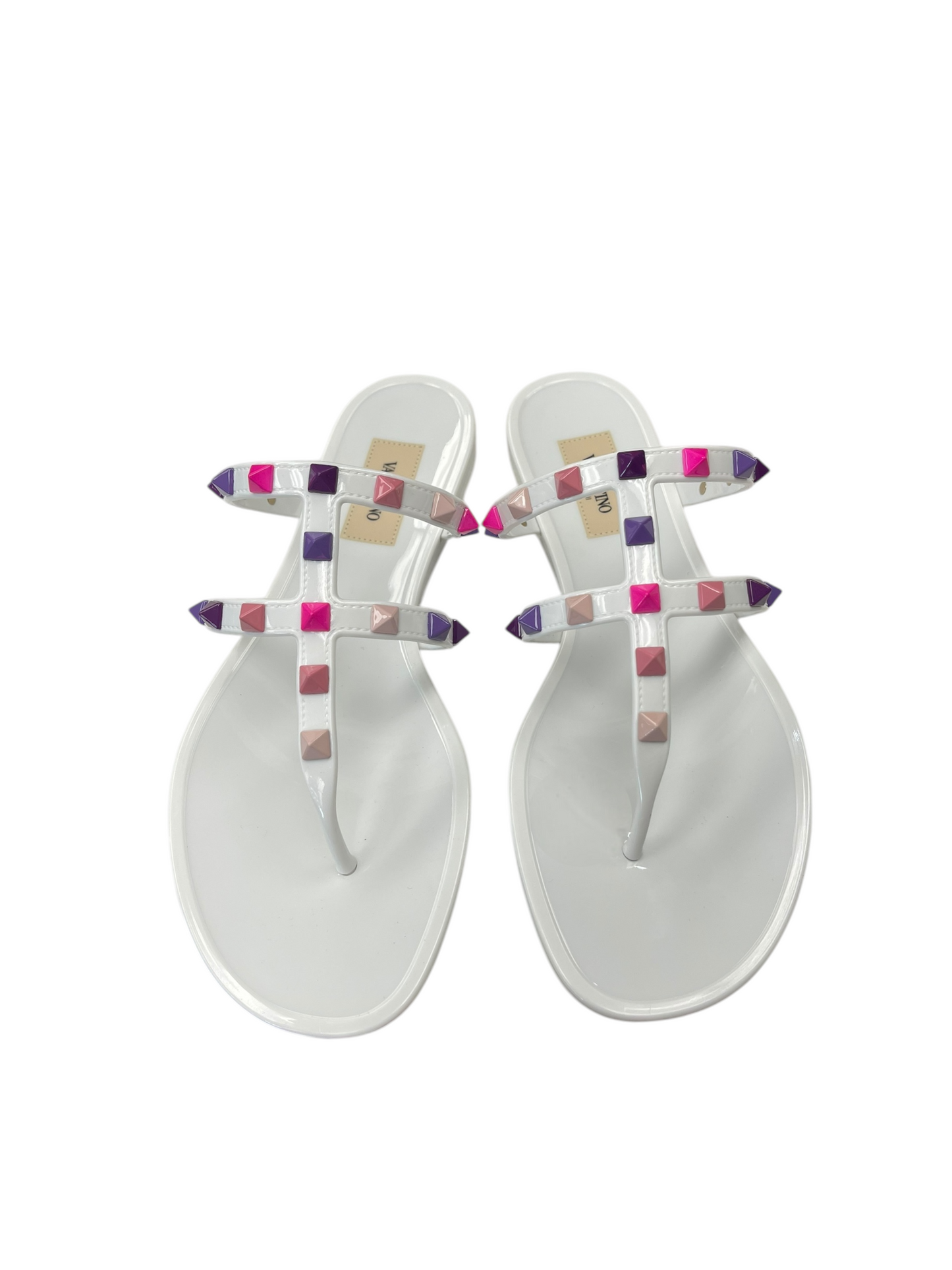 SANDALS LUXURY DESIGNER by VALENTINO-GARAVANI In WHITE, Size: 8/ 38