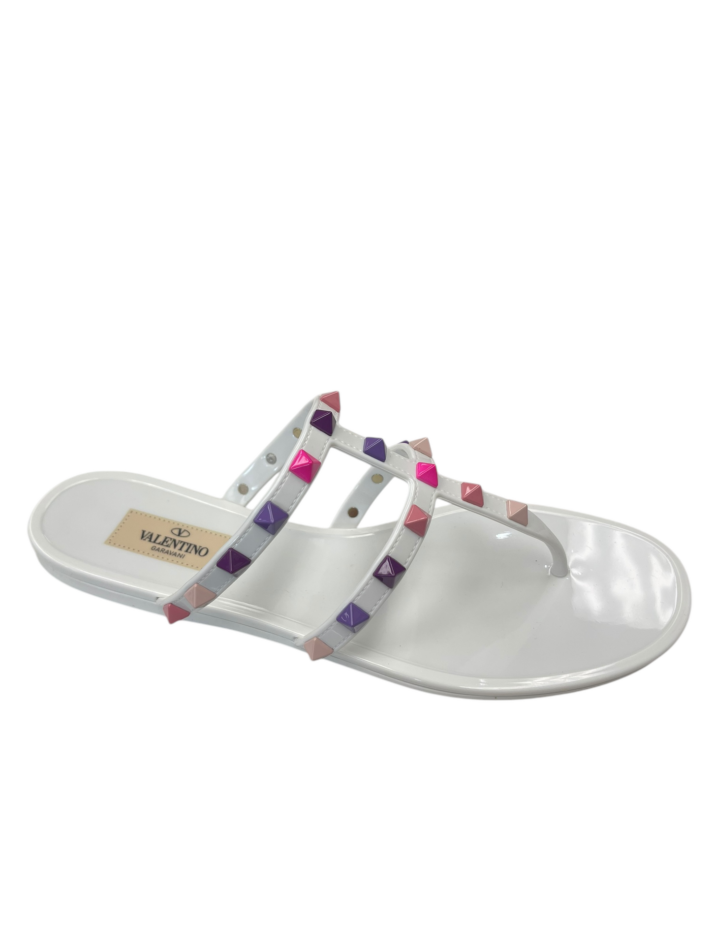 SANDALS LUXURY DESIGNER by VALENTINO-GARAVANI In WHITE, Size: 8/ 38