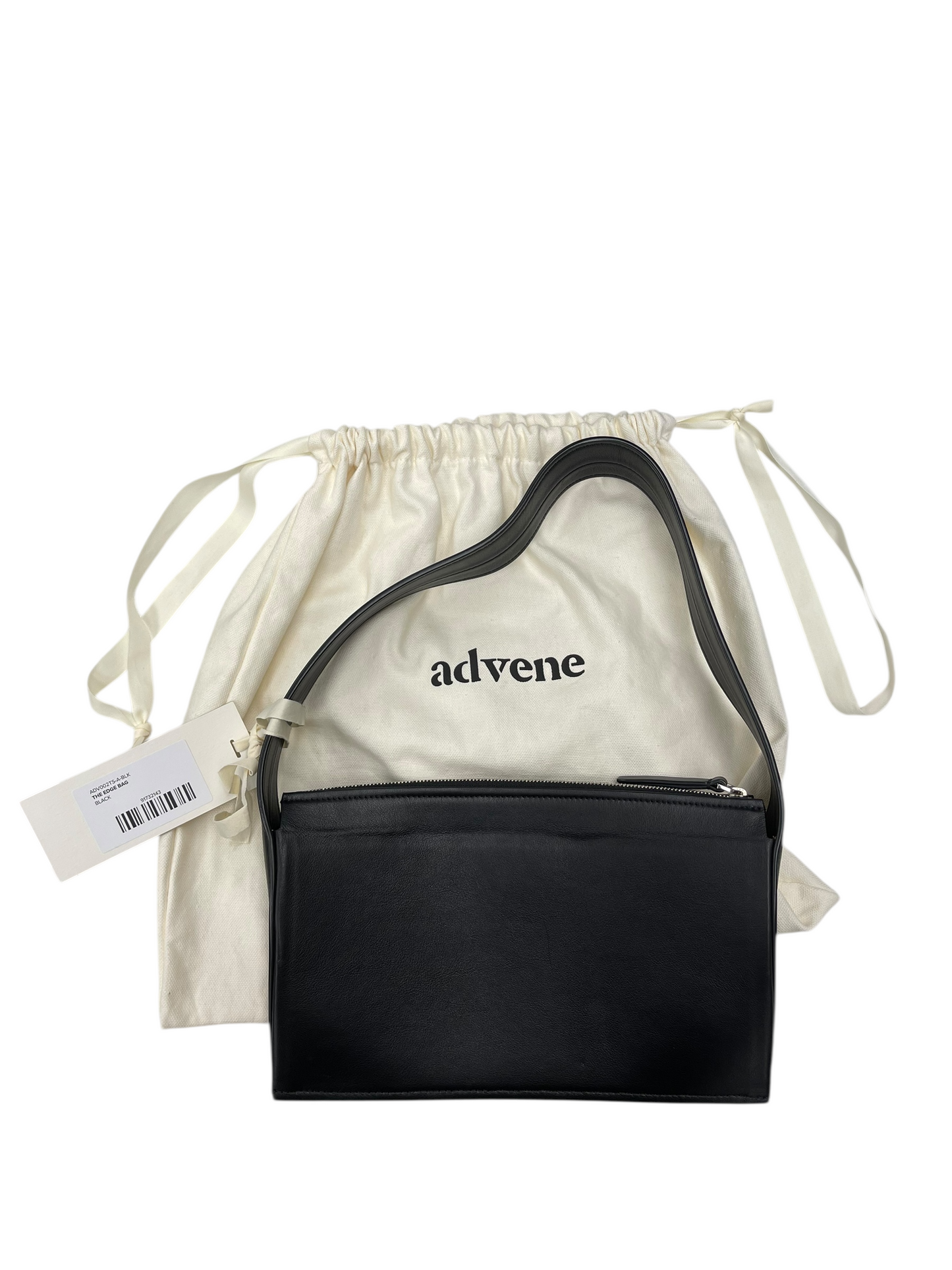 HANDBAG LEATHER by Advene In BLACK, Size: MEDIUM