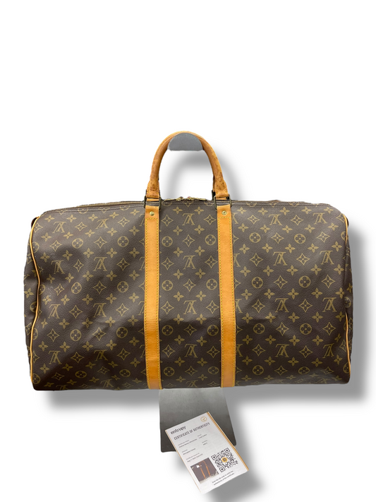 DUFFLE AND WEEKENDER LUXURY DESIGNER by LOUIS VUITTON In BROWN, Size: LARGE