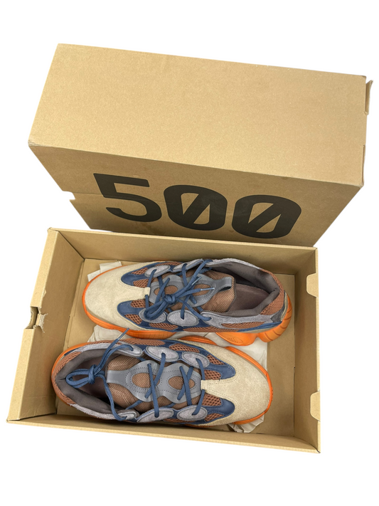 SHOES LUXURY DESIGNER by YEEZY In BLUE & ORANGE, Size: 12.5 MENS