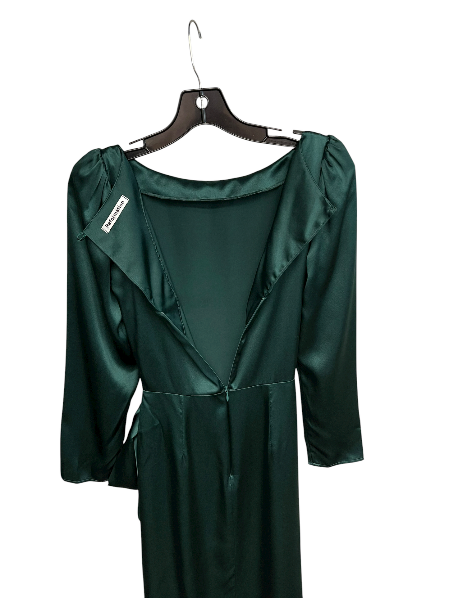 DRESS PARTY LONG by REFORMATION In GREEN, Size: 0