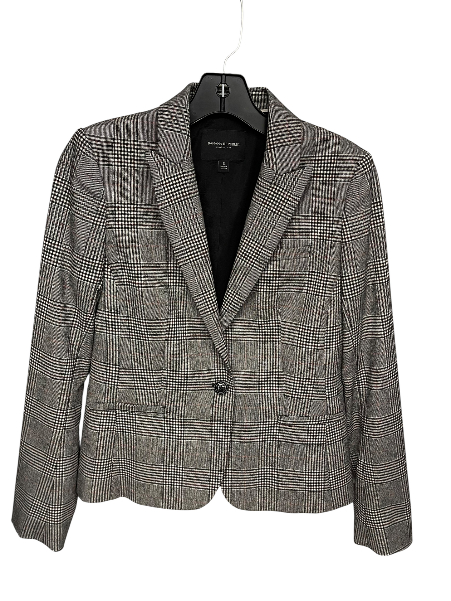 BLAZER by BANANA REPUBLIC In BLACK & WHITE, Size: 2