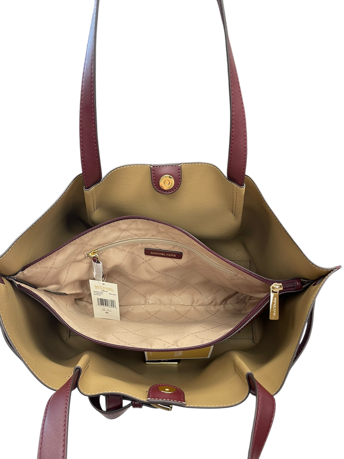 HANDBAG DESIGNER by MICHAEL KORS In MAROON, Size: LARGE