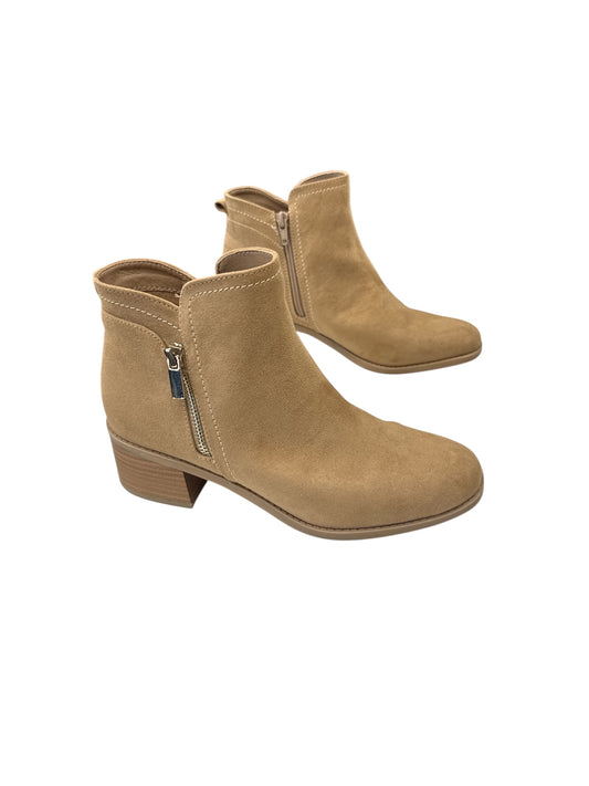 BOOTS ANKLE HEELS by LC LAUREN CONRAD In BROWN, Size: 8.5