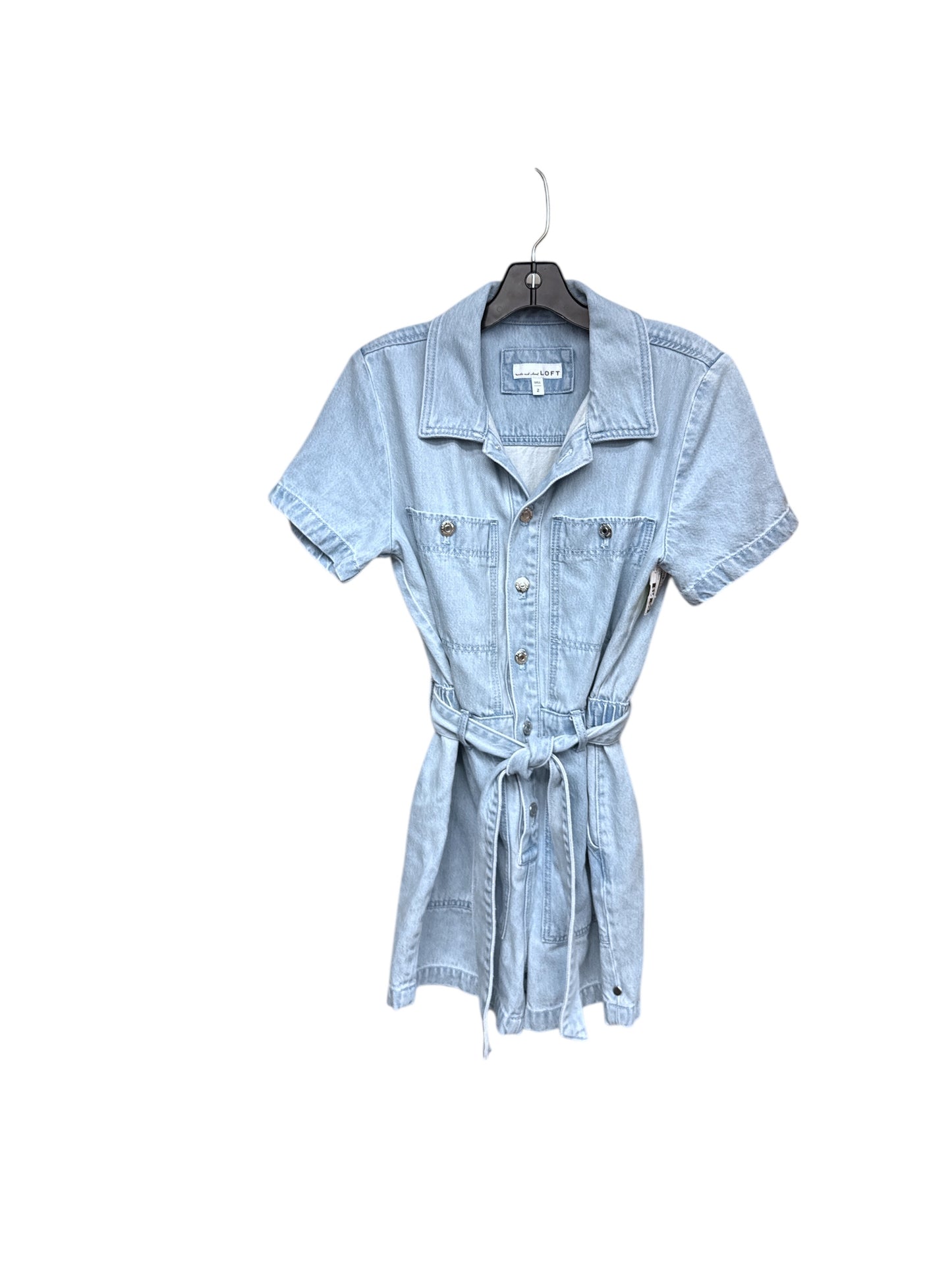 ROMPER by LOFT In BLUE DENIM, Size: 2
