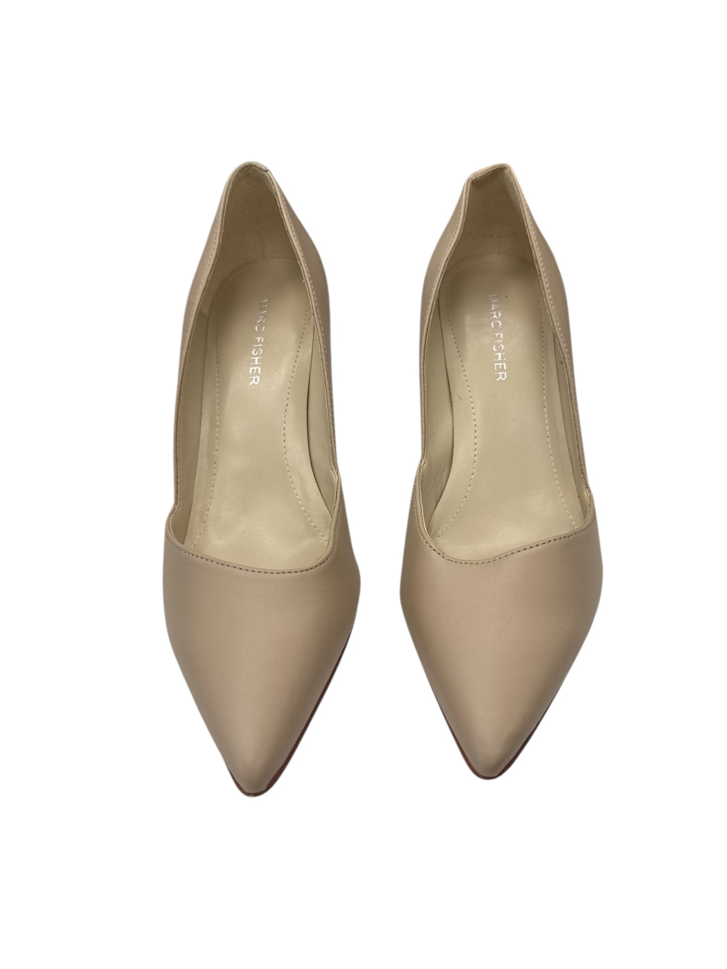 SHOES HEELS KITTEN by MARK FISHER In BEIGE, Size: 7.5