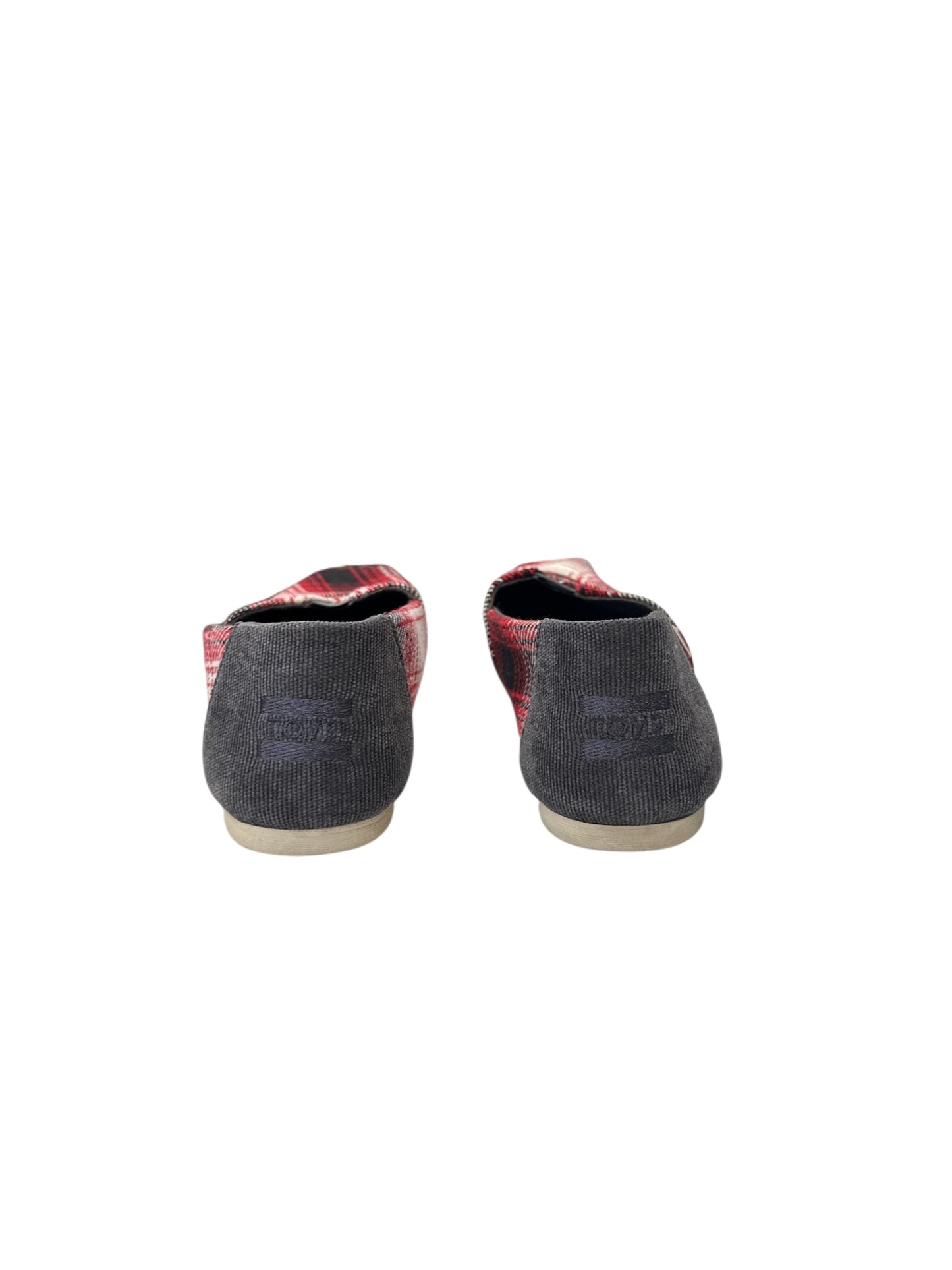 SHOES FLATS by TOMS In PLAID PATTERN, Size: 8