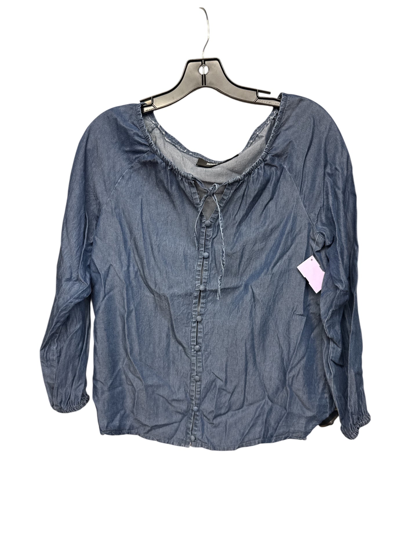 TOP LS by    CLOTHES MENTOR In BLUE, Size: S